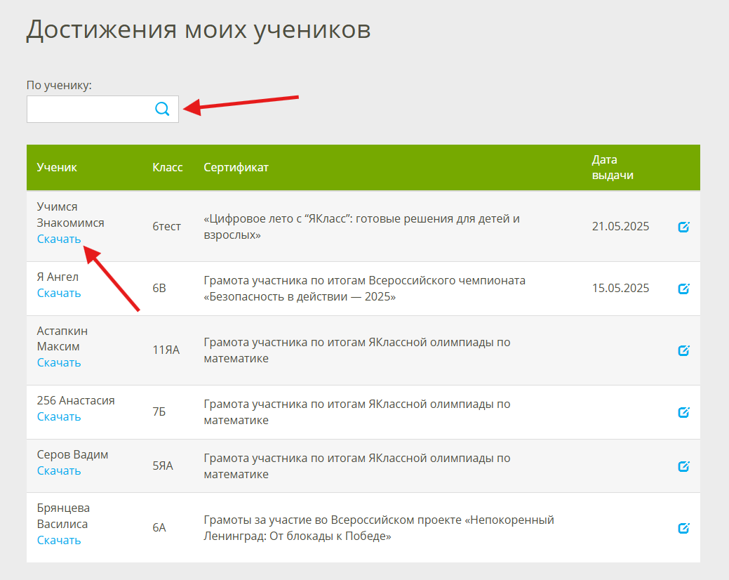 достижения моих учеников